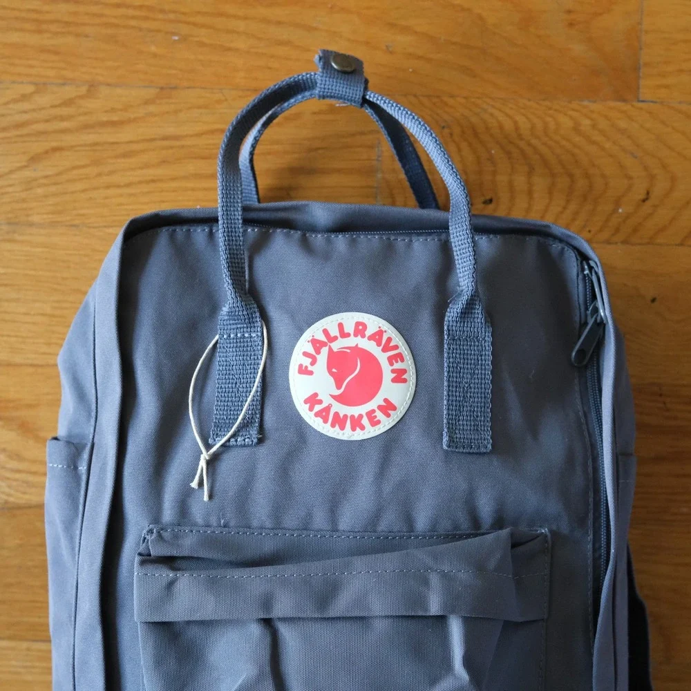 Fjallraven Kanken Backpack Super Grey Vinylon F 16L Everyday Outdoor